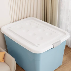 Under-Bed Storage Boxes Eco-Friendly PP Bins 35L Capacity for Seasonal Clothes Blanket Preservation Shoes Organization No