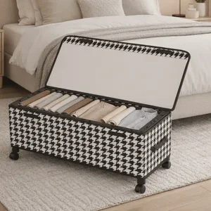 Non-woven Fabric Clothes Storage Box Wheels Space Saving Large Capacity Mobile Under Bed Organizer Dust-proof Insect-proof