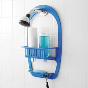 YIDE Bathroom Wall Mounted Shelf Corner Caddy Organizer Storage Plastic Storage Basket With Peg