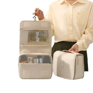Large Capacity Hanging for Toiletry Bag for Portable Makeup Storage Oxford Dry Wet Separation Case Cosmetic Bag
