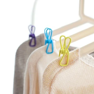 10-Piece Set of 10 Clothes Drying Clips Household Laundry Wind-Resistant Strong Holding Colored