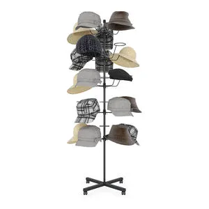 Floor-Standing Metal American-style Non-folding Multifunctional 5-layer Hat Display Rack for Women's Clothing Maternal Infant