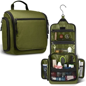 Waterproof Hanging Toiletry Bag Large Travel Cosmetic Case Premium Quality with Zipper Closure