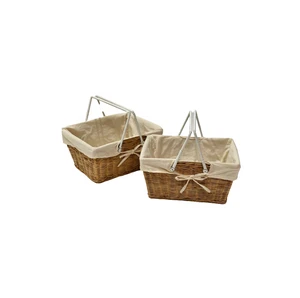 Top Best Selling Vintage Suitcase Woven Seagrass Storage Basket for Wicker Craft Storage Container Basket Home Hotel