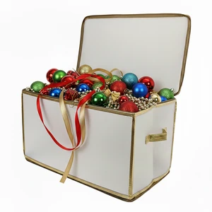 Closet Audit Holiday Edition Christmas Organizing System Fabric Storage Containers 35L Capacity for Seasonal Clothes Holiday