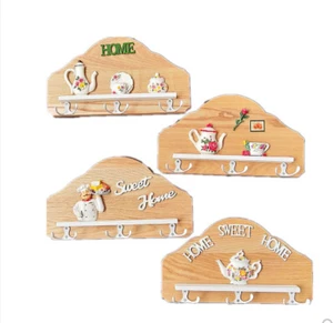 Creative Home Wooden Wall Hook Cheap Kitchen Restaurant Decoration Wood Hook
