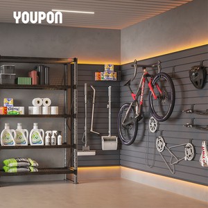 High Quality High Heavy-Duty Wall Tool Organizer Eco-Friendly Zero Formaldehyde Floating Sturdy WPC Slat Wall Panel for Garage