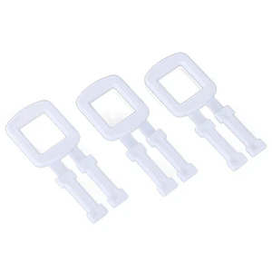 Used Packaging Belt Carton Plastic Clips Buckles PP White Packing Strap Buckle For PP Band