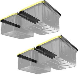 Overhead Metal Folding Garage Storage Rack Ceiling Racks Bin Organization System