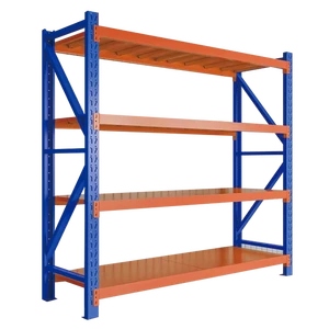 Heavy Duty Metal Racking 4 Tier Boltless Adjustable Warehouse Racking Steel Warehouse Storage Garage Storage Racking
