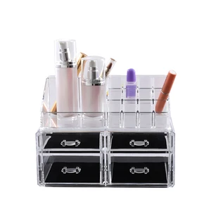 Custom Clear Cosmetic Storage Organizer Transparent Cosmetic Organizer Makeup Case