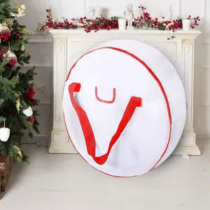 Carry Handles Tear-Resistant Storage Container Storage Bag for Christmas Garlands and Wreaths