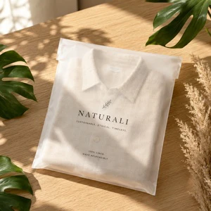 Custom Printed Recyclable Material White Glassine Paper Bag For Garment Packaging Eco Friendly Pouches For Supply Clothing Brand