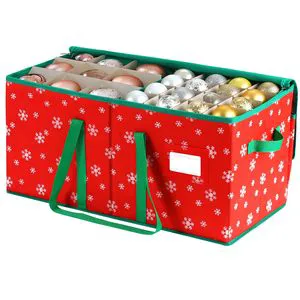 OEM Customized PP Non Woven Fabric Christmas Storage Container for Christmas Ornament