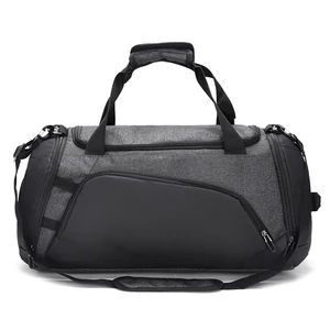 Large Capacity Custom Logo Travel Bag Customized Wholesale Waterproof Sport Gym Travel Sneaker Duffle Bag With Shoe Compartment