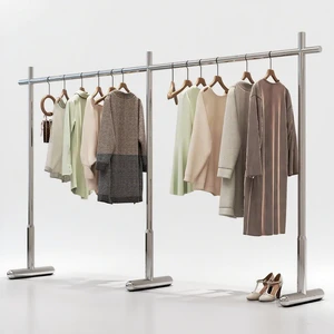 Stainless Steel Coat Rack, Suitable for Bedrooms and Living Rooms, for Drying Clothes