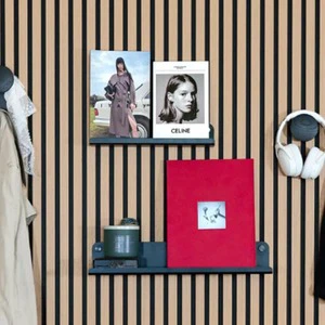 Indoor Hidden Mount Shelves With Clips for Wall Acoustic Slat Panel Home Decorative Brackets