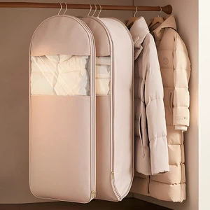 Fashionable Seasonal Down Jacket & Clothes Dust-proof Cover Bag with Zipper Closure for Wardrobe Storage
