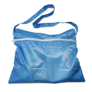 ALLESD Blue Anti-static Dust Free Fabric Bag, Esd Fabric Bag Cleanroom Esd Bag for Clothes & Shoes