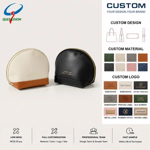 Makeup Organizer Women Toiletry Kit Bag Make up Case PU Waterproof Portable Hand-held Cosmetic Storage Zip Bag for Travel