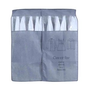 Non Woven Fabric Simple Three-dimensional Hanging Clothes Dust Cover Coat Suit Dust Cover Clothing Dust Bag