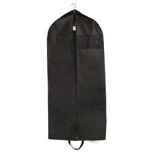 Solid Color Large Size Non-Woven Fabric Dust-Proof Zipper Bag Fashionable Protective Dust Cover for Wedding Dress Suit Storage