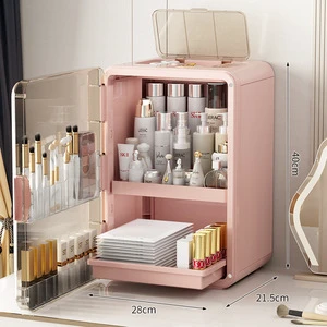 Light Luxury Cosmetics & Skincare Storage Cabinet Desktop Multi-functional Rack with Large Capacity