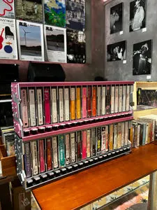 Retro-style Metal Cassette Tape Organizer, Suitable For Room And Desk Shelves, With Wall Mounting Holes To Save Space
