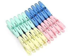 PP Plastic Flexible Detachable & Multifunctional Clothespins-20-Piece Pack for Fabric & Bag Clips
