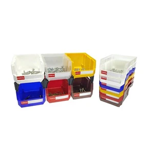 6pcs 13.5x10.5x7.6cm/5x4x3in Plastic Hanging Stackable Desk Makeup Table Storage Organizer Bin Organization and Storage Supplies