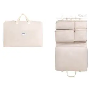 Clothes Storage Durable Foldable Grids Wardrobe Clothes Storage Organizer Underwear Storage Bag With Hooks