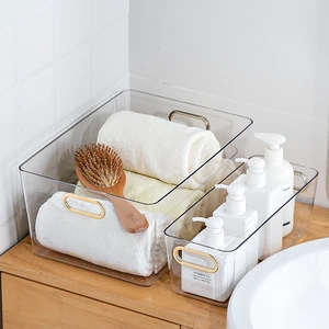 Transparent Modern Plastic Drawer Storage Box Organizer with Leak-Proof & Air-Tight Design for Office Kitchen Home