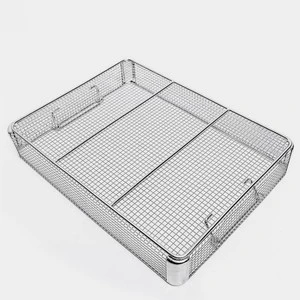 Stainless Steel Disinfection Wire Mesh Tray Storage Metal Basket