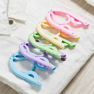 Folding Hanger Travel Multifunctional Plastic Portable Household Storage Telescopic Non-Slip Drying Rack