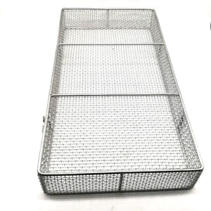 Super Fine Wire Mesh Baskets Stainless Steel Instrument Tray / Container / Basket