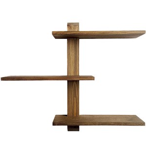 Wooden Storage Rack Living Room Wall Decoration Wall Hanging Wooden Organizer Vase Rack Solid Wood Storage Rack