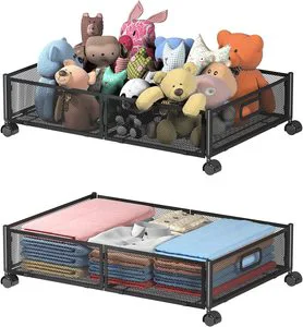 Storage Bins Drawer Foldable Bedroom Organization Under Bed Storage Containers Under Bed Shoe Storage With Wheels for Clothes