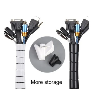 Cord Protector Spiral Wire Wrap Cord Computer Electrical Wire Organizer Cable Management Spiral Cable Wrap Cable Sleeve Custom