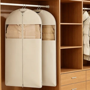 Non-Woven Garment Storage Bags Customized Size Dustproof Zipper Closure Protects Clothes for Seasonal Wardrobe Rotation