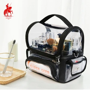 Fashionable PVC Multi-Functional Travel Large Waterproof Cases for Storage Toiletry Custom Cosmetic Makeup Bags