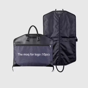 New Trendy Dustproof Nylon Garment Bag Custom Logo Travel Foldable Suit Dress Protection Cover All Seasons Daily Use