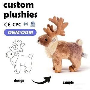 Factory Custom Made Plushie According to Art Drawing Personalized Stuffed Animal Doll for Independent Artist