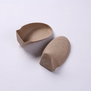 Recycled Paper Pulp Molded Shoes Packaging Inserts Shoes Inlay Packaging Tray