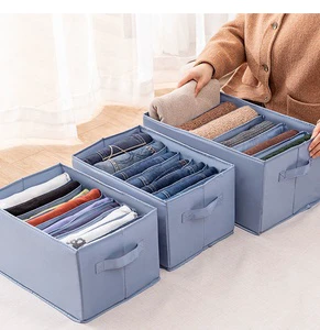 Woven Cabinet Bra and Underwear Organizer Block Organizers and Storage 4 Pack Drawer Organizers of Grey Dark Gray Black