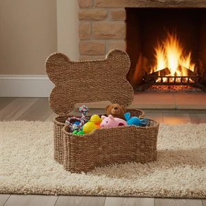 Handcrafted Eco-Friendly Modern Multiple-Styles Stackable Panier De Rangement Woven Storage Baskets for a Lid