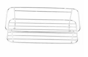 Stainless Steel Wall Shelf Rust Resistant Space Saving Storage Rack Wall Mounted Organizer Shelf