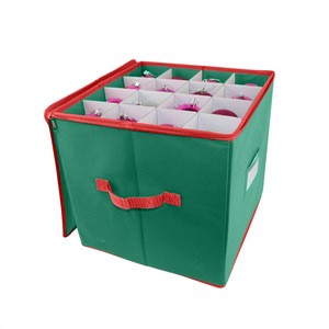 Large Christmas Ball Decoration Storage Bag Christmas Ornaments Ball Storage Box with Zipper