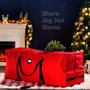 RTS 600D Christmas Tree Storage Box with Wheels Oxford Cloth Daily Necessities Organizer Popular Christmas Storage