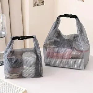 Waterproof EVA Mesh Toiletry Bag Portable Travel Storage Organizer for Bathroom Gym Swimming Makeup Wash Storage Bag
