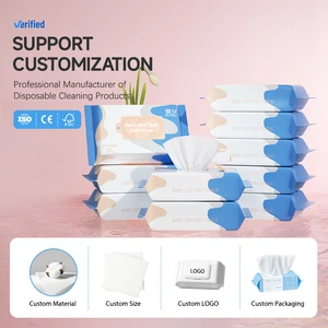 Premium Custom Logo 20pcs/bag Outdoor Portable Hand Face Disposable Soft Wipes Gentle Cleansing Mini Pack for Baby & Toilet